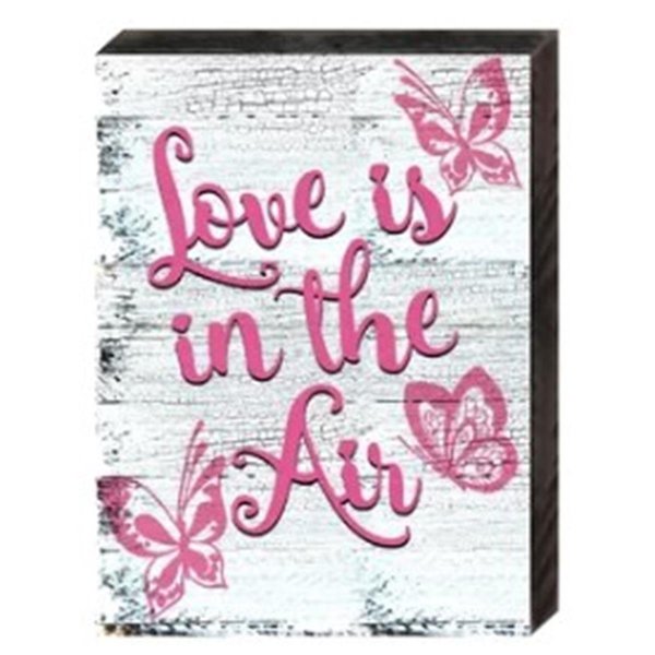 Designocracy Love is in the Air Art on Board Wall Decor 9873718